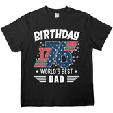 El mejor papá del mundo para el Día de la Independencia: camisetas, sudaderas y sudaderas personalizadas